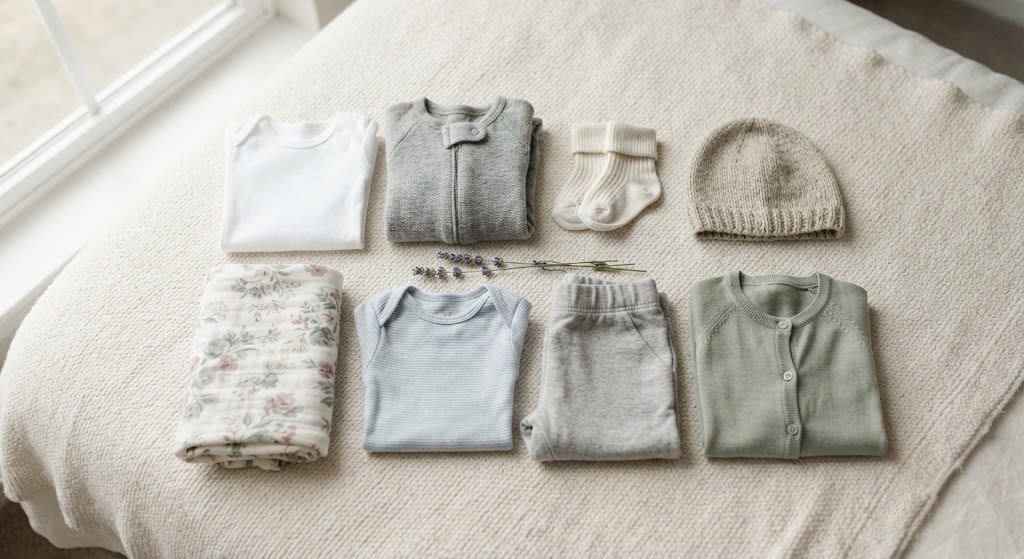 The No-Fuss Newborn Layette: 8 Pieces That Actually Get Worn (And Last Through Baby 2)