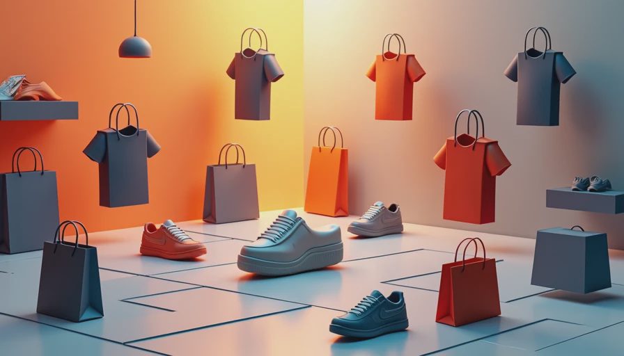 Visual context for teen clothing stores