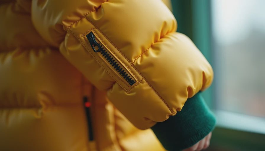 Visual context for boys puffer jacket