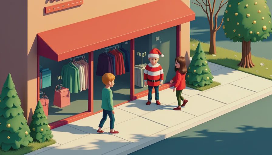 Visual context for christmas outfits