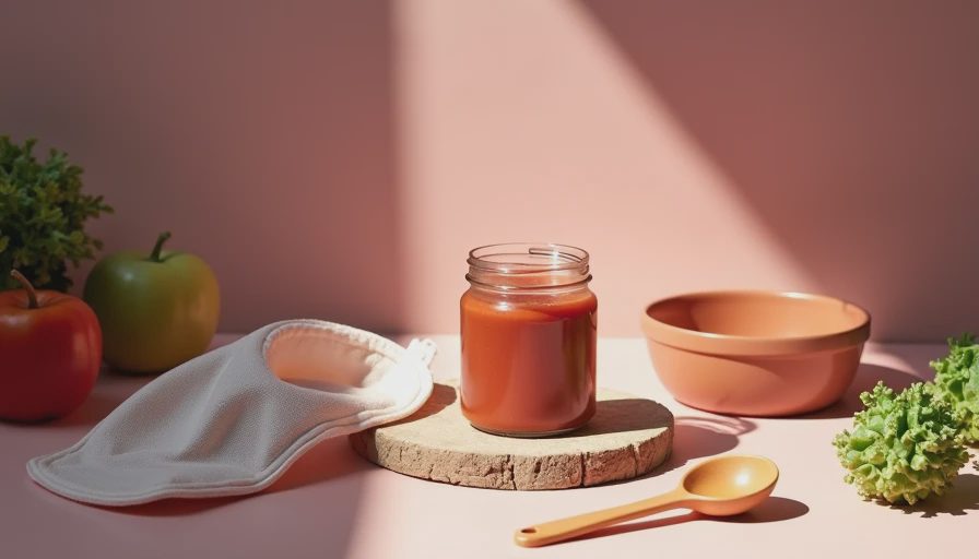 Visual context for organic baby food